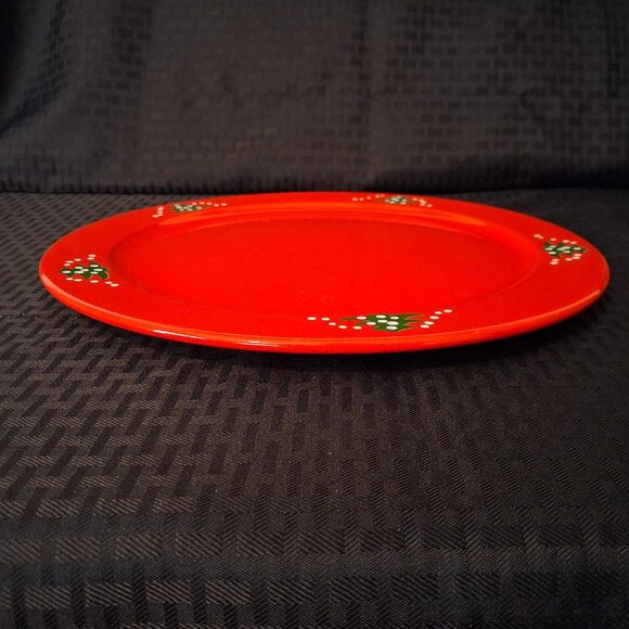 Waechtersbach Christmas Tree Red/Green Large Platter/Charger Plate 12 Inch - Picture 3 of 8